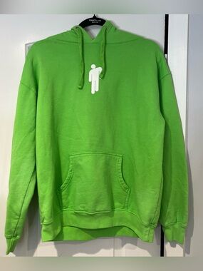 Billie Eilish Hoodie Green World Tour Hoodie 2020 Concert Merch Women's S